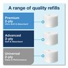 Tork Tork Twin Toilet Paper Roll Dispenser White T7, Coreless High Capacity, Elevation Range, 473200 473200